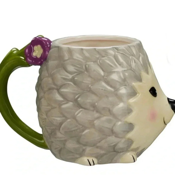 Happy Little Hedge Hog Coffee Tea Soup Hot Chocolate Mug Cup 17.24 ounces - Picture 3 of 12